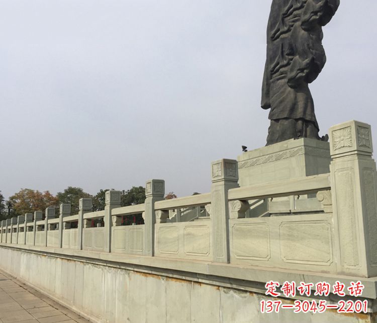 泰安护城河大理石栏板石雕 (3)