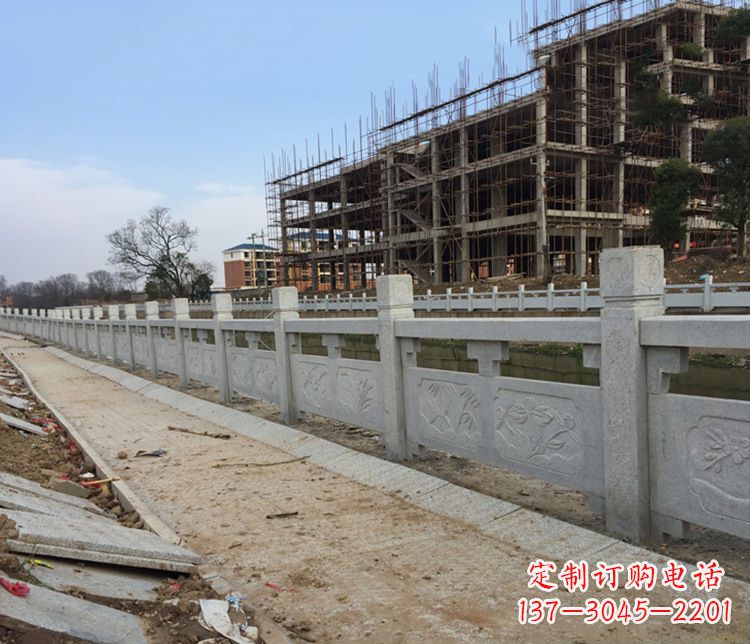 泰安护城河大理石栏板石雕 (4)
