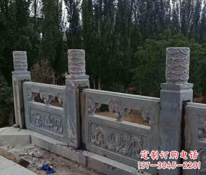 泰安护城河建筑石雕栏板 (3)