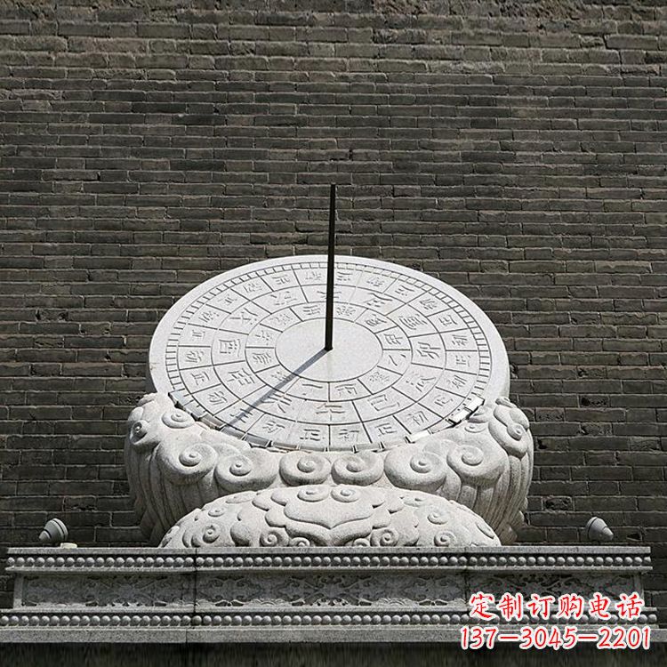 泰安花岗岩古代计时器日晷雕塑