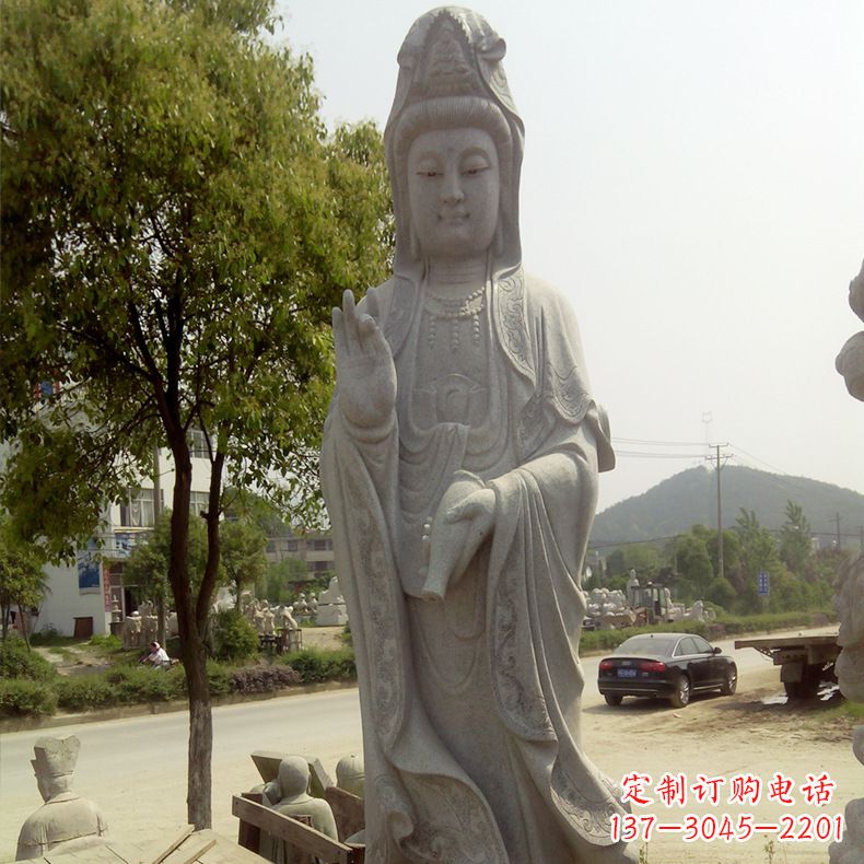 泰安花岗岩观音菩萨石雕