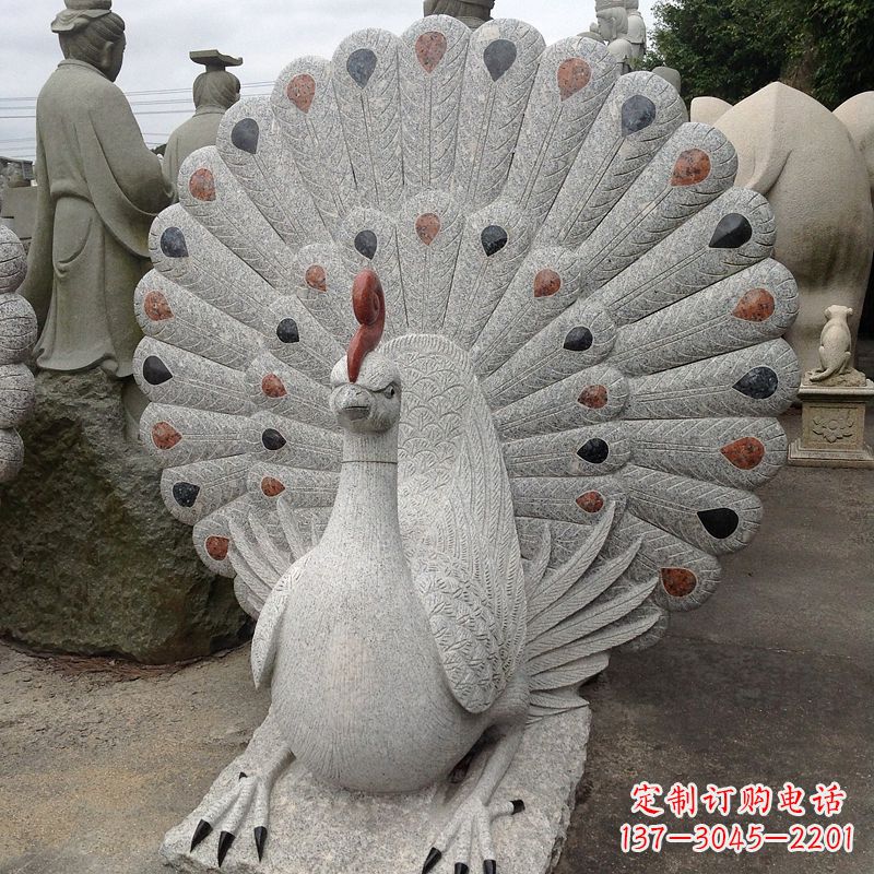 泰安花岗岩孔雀石雕