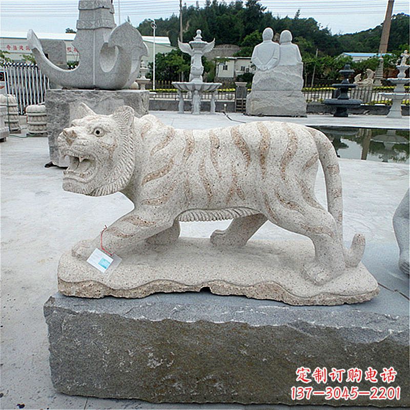 泰安花岗岩老虎石雕