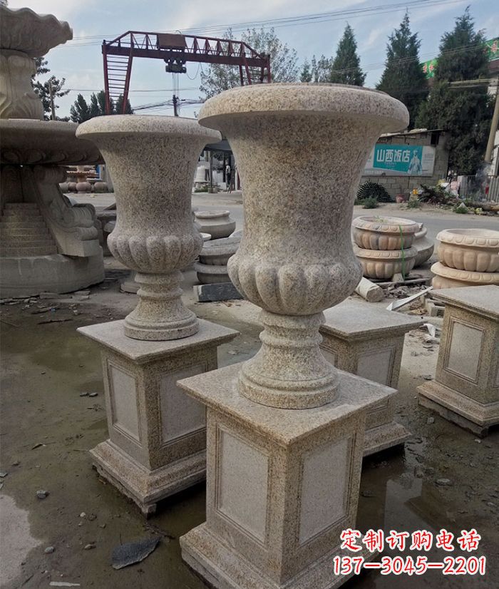 泰安花岗岩欧式花钵花盆雕塑