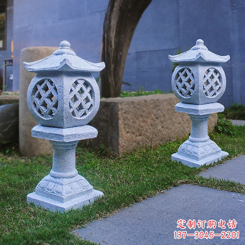 泰安花岗岩石灯笼雕塑——点缀家园,照亮晚宴