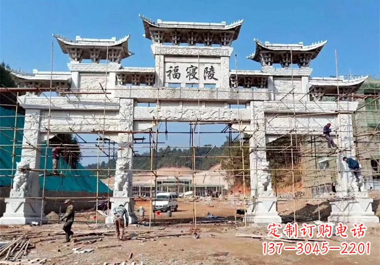 泰安花岗岩牌坊雕塑,精致细腻的定制精品