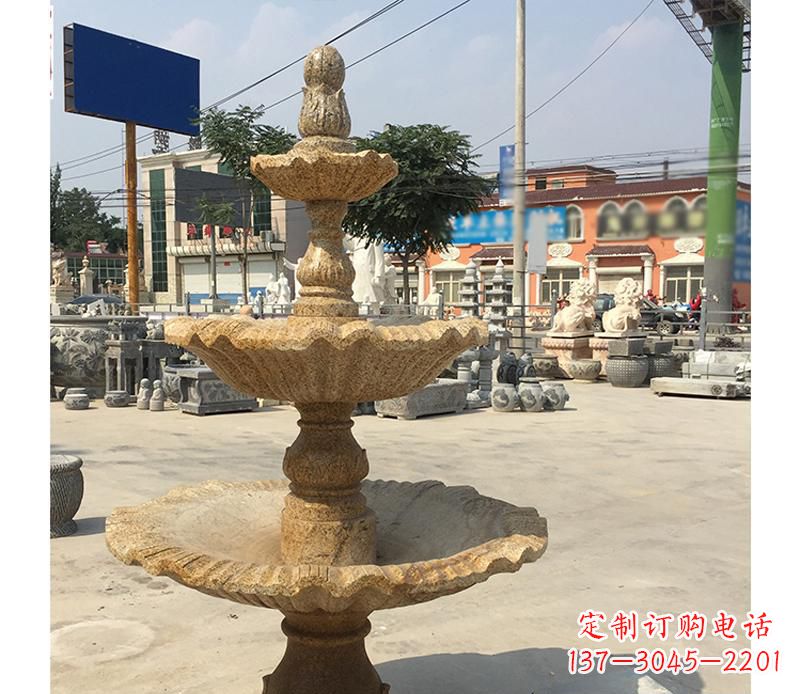 泰安中领雕塑花岗岩双层景观喷泉