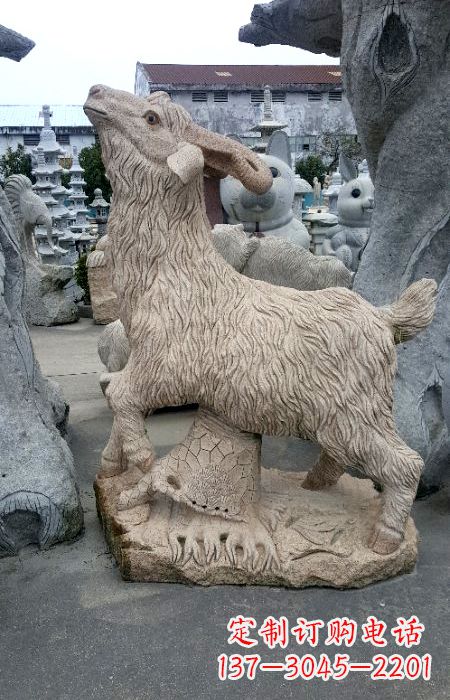 泰安花岗岩羊石动物雕塑