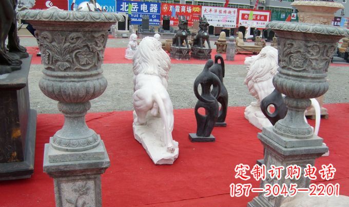 泰安花盆公园景观石雕