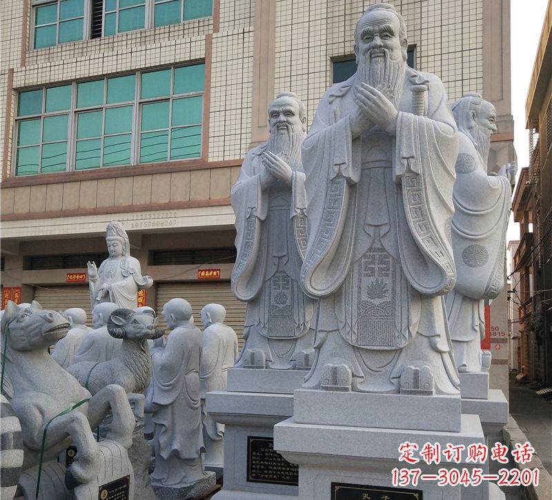 泰安华农孔子像校园雕塑