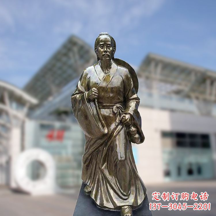 泰安华佗仿铜玻璃钢雕塑