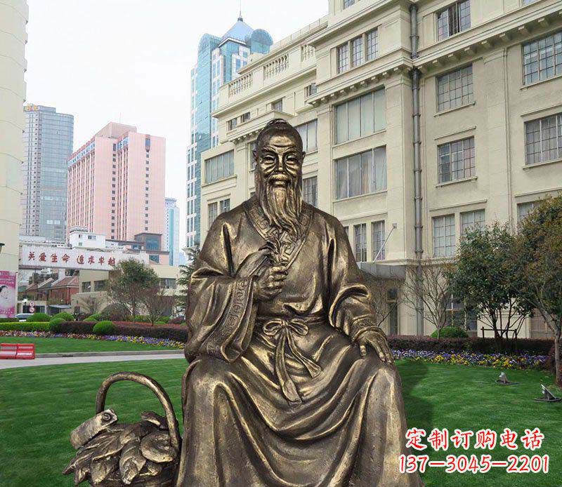 泰安精美古典——华佗古代名人铜雕