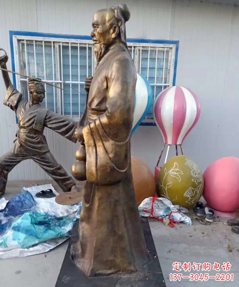 泰安华佗名医铜雕112