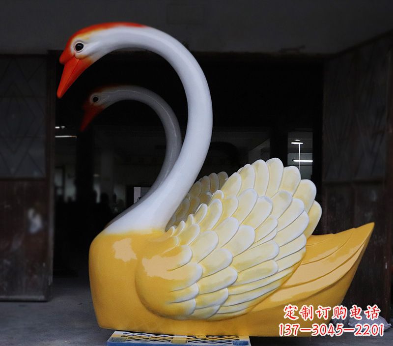 泰安爱心天鹅雕塑,让你的爱永生