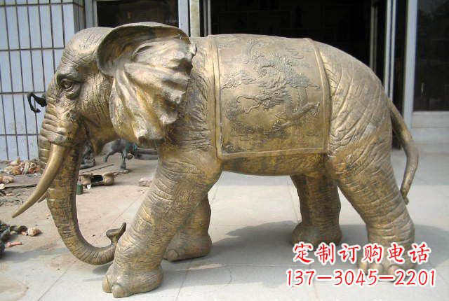 泰安黄铜大象雕塑,让你的空间充满热情
