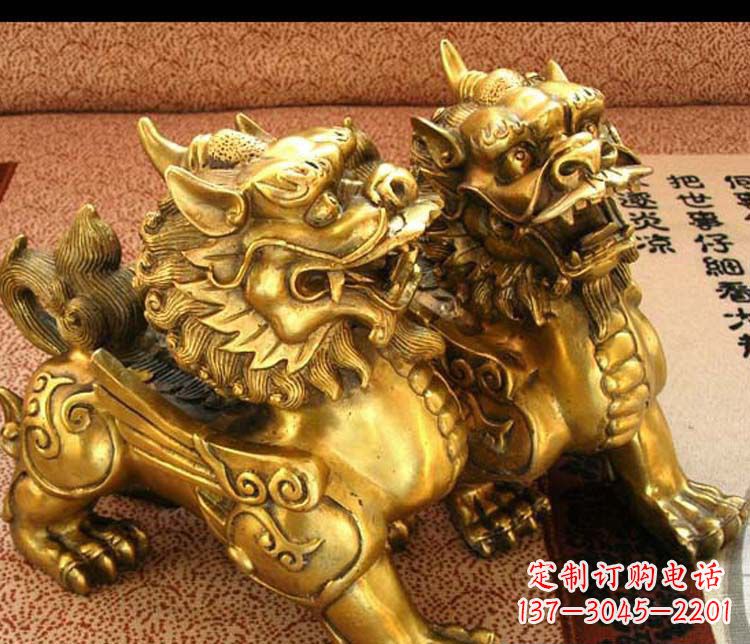 泰安黄铜故宫镇宅麒麟