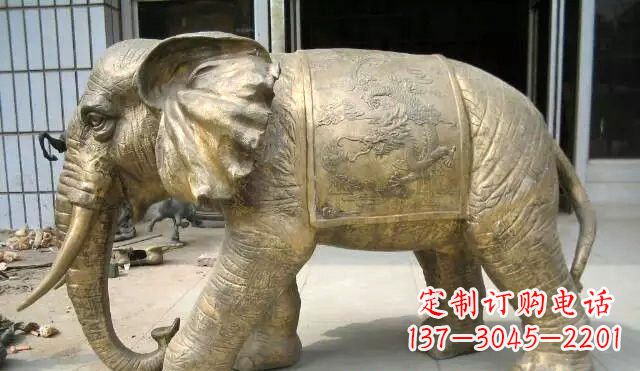 泰安黄铜吉祥大象