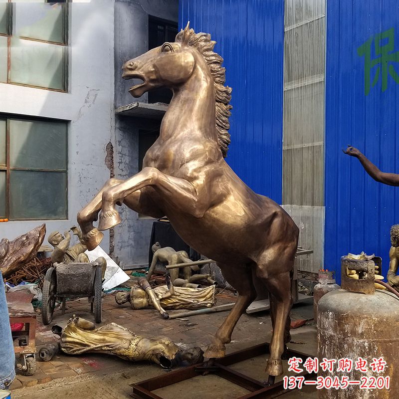 泰安黄铜马儿雕塑