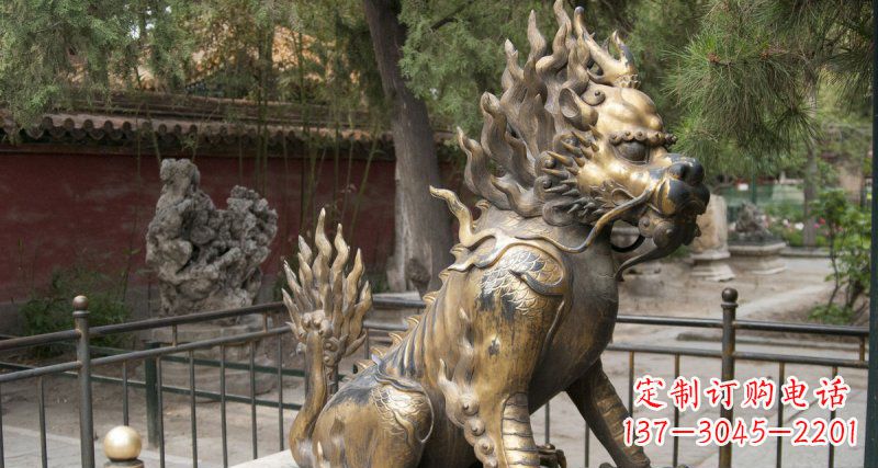 泰安钜惠雅致:优质黄铜铸铜麒麟雕塑