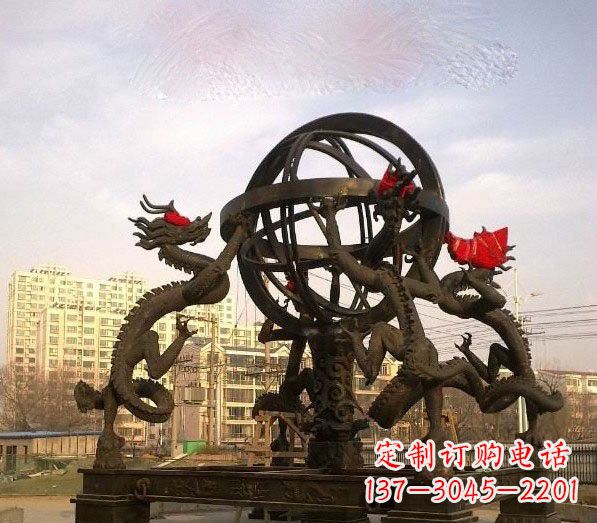 泰安浑天仪铜雕:以精湛的手工雕刻出活生生的精美作品