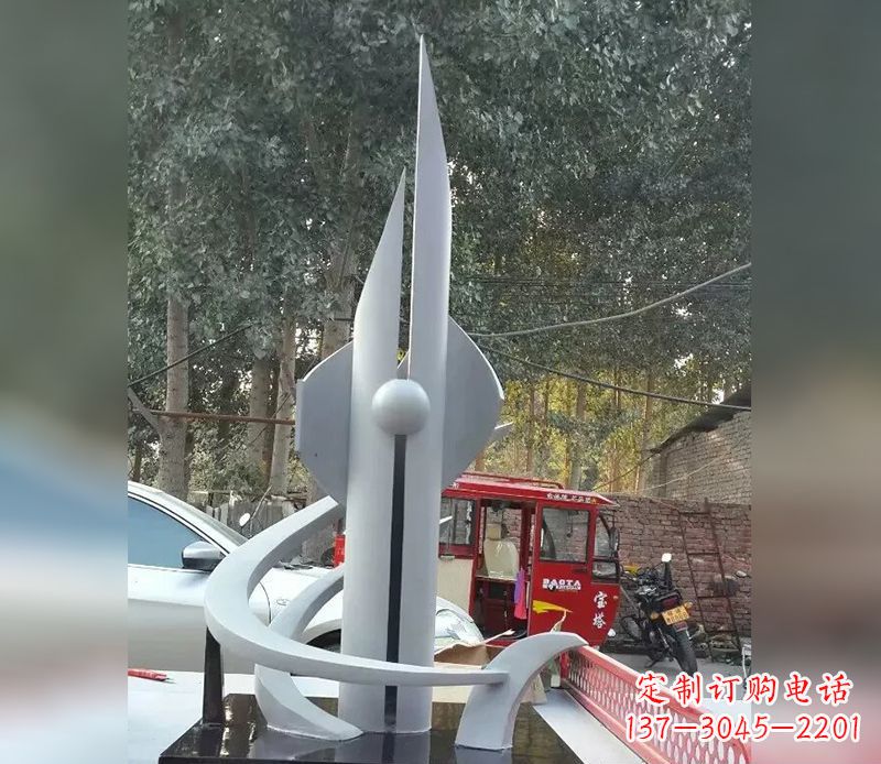 泰安火箭剪纸雕塑不锈钢