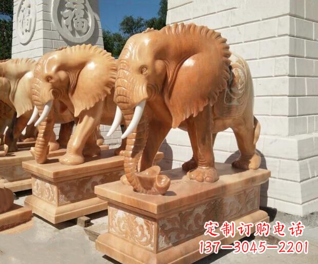泰安象征吉祥及如意的大象雕塑