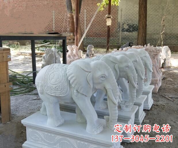 泰安美轮美奂的大象雕塑