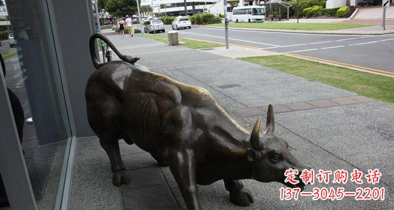 泰安街边特色动物铜雕,精雕细琢,立体逼真