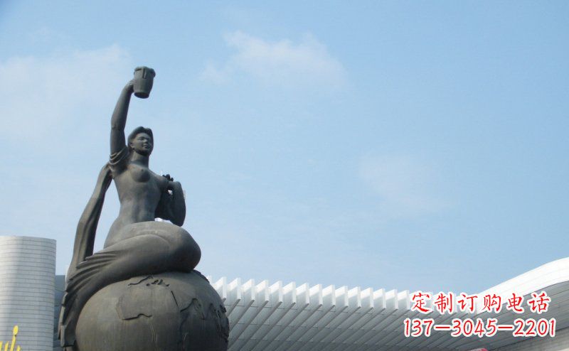 泰安中领雕塑推出的精美雕塑——铜铸地球塑像,…