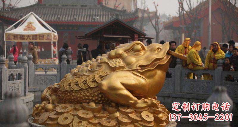 泰安金蟾招财动物铜雕
