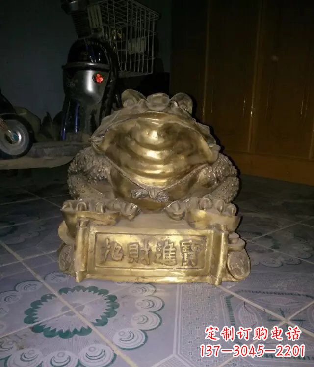 泰安金蟾招财进宝动物铜雕