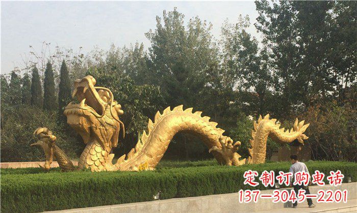 泰安金龙公园铜雕景观雕塑