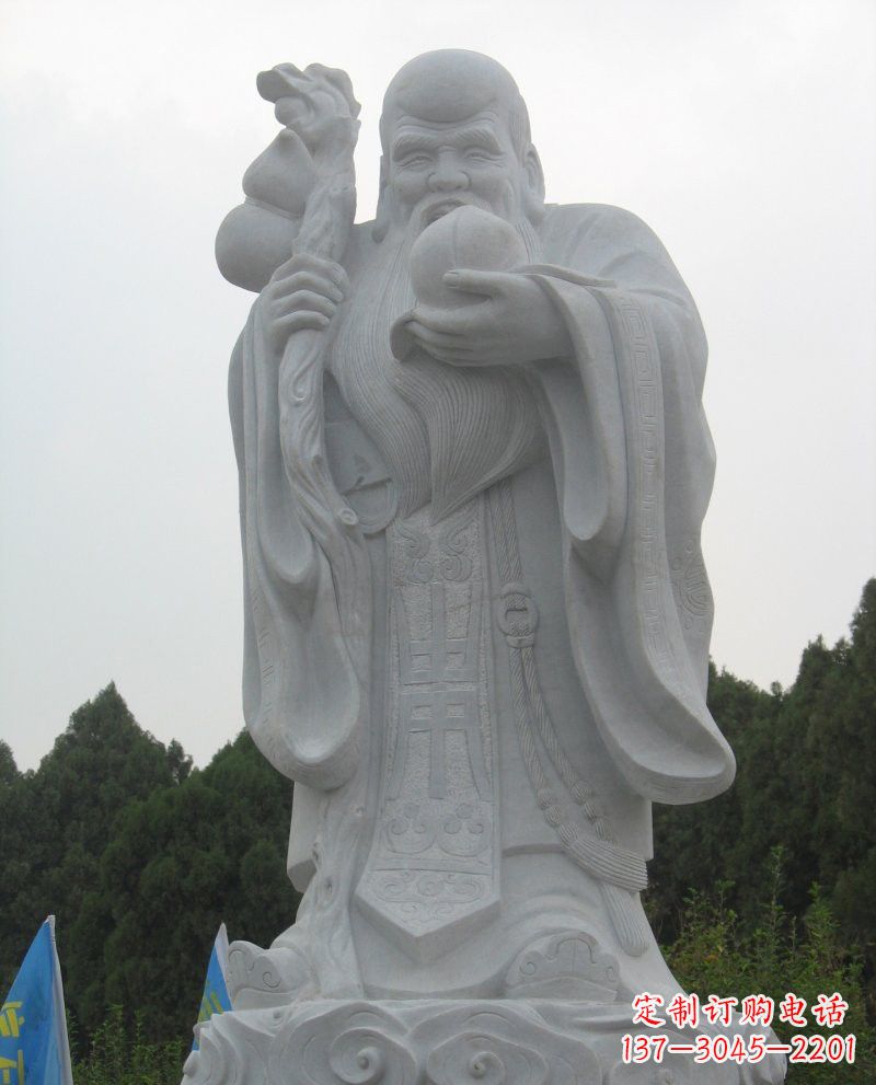 泰安大理石老寿星雕塑，重现传统文化的美好