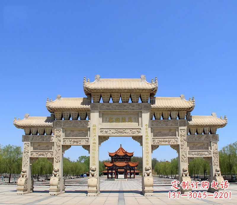 泰安景区大型建筑牌坊