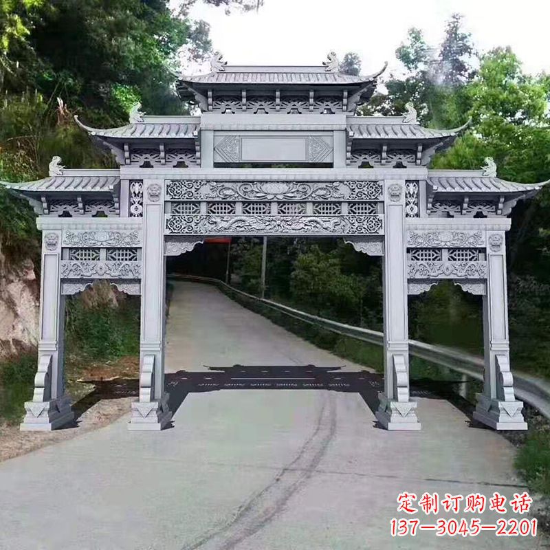 泰安专业定制石牌坊雕塑
