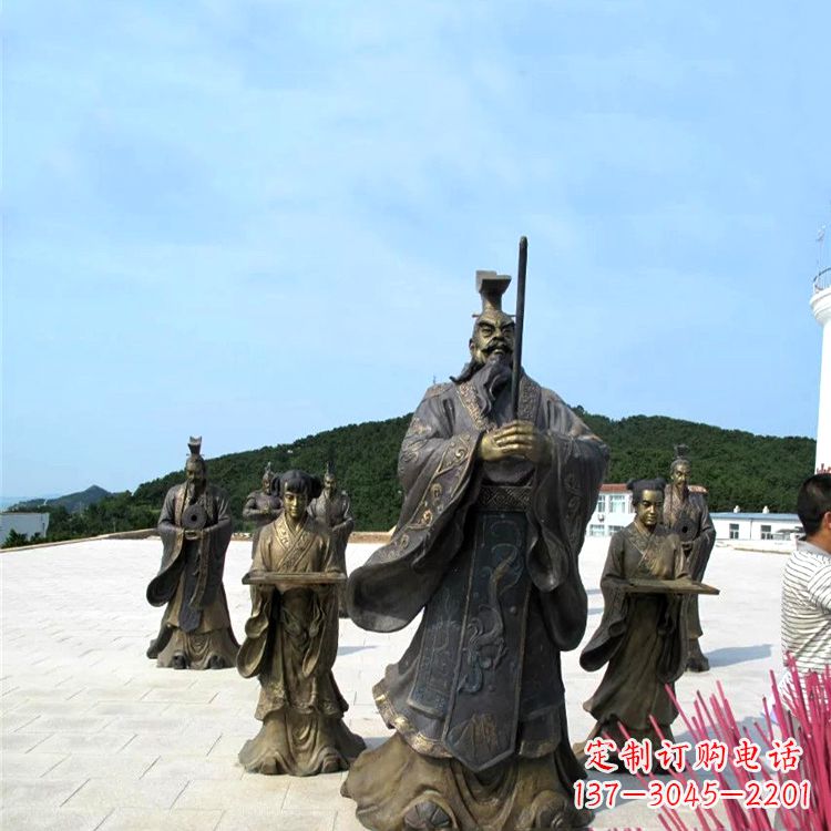 泰安中领雕塑——汉武帝刘彻祭天情景雕塑