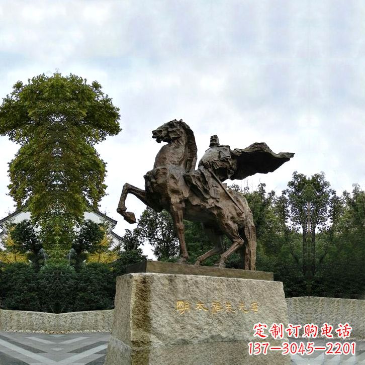 泰安华夏文明领袖朱元璋铜雕塑