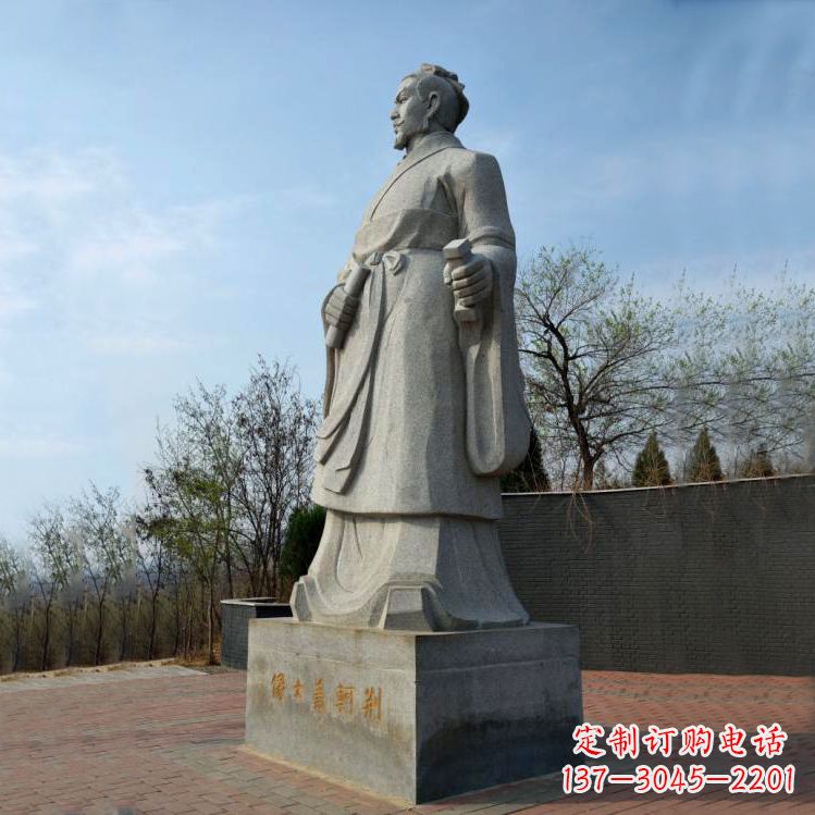 泰安中国荆轲铜雕塑,给景区广场趣味增添历史感