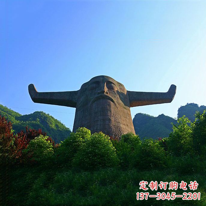泰安中领雕塑:神农头像雕塑