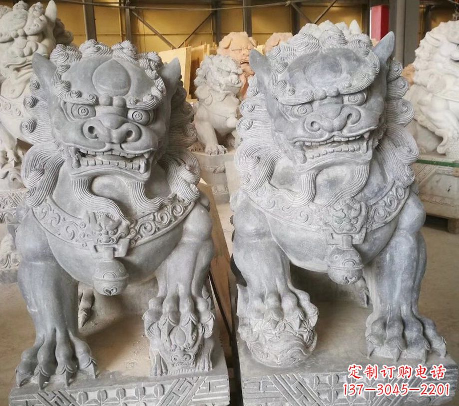 泰安景区南方石狮子石雕 (3)