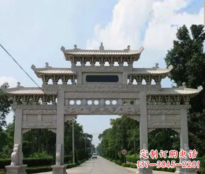 泰安高品质牌坊石雕,专为客户量身定制