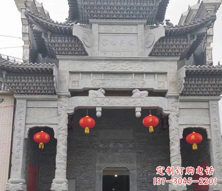 泰安中领雕塑:专业定制牌坊石雕