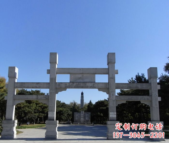 泰安中领雕塑石雕牌坊定制