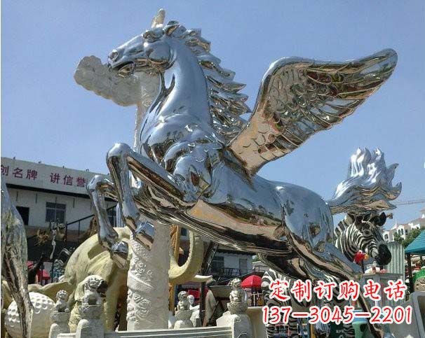 泰安中领雕塑定制的飞马雕塑