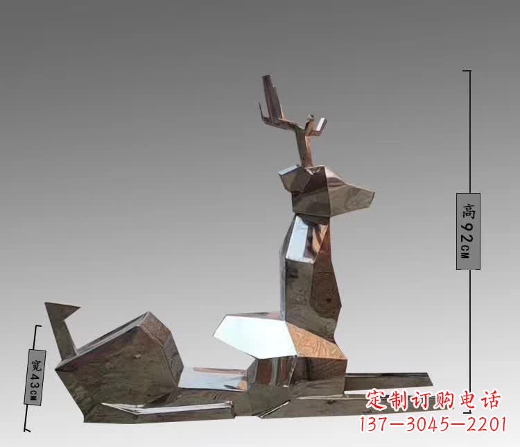 泰安中领雕塑为您带来一款全新的不锈钢梅花鹿雕…