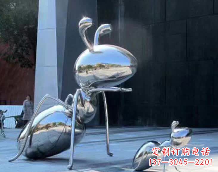 泰安不锈钢蚂蚁雕塑,抛光镜面,精致精美