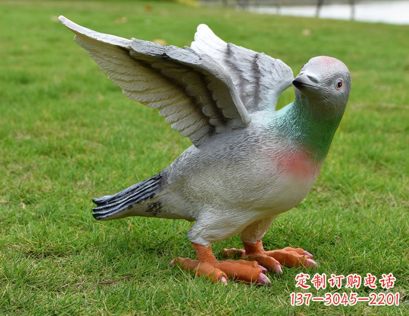 泰安举个和平鸽雕塑