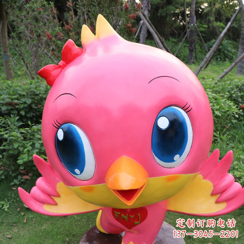 泰安中领雕塑精致玻璃鸽子雕塑