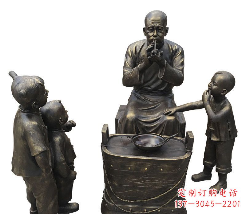 泰安尊贵的儿童铜雕糖人