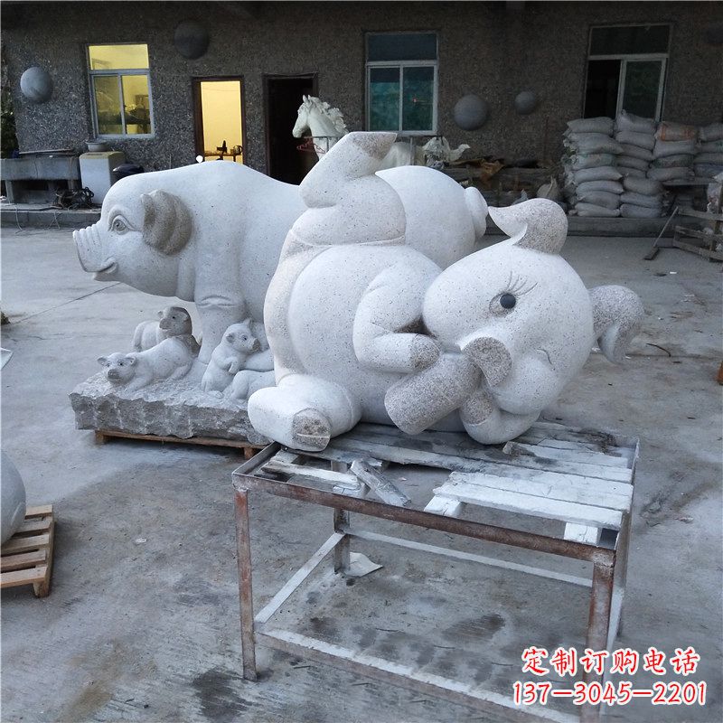 泰安精致大理石动物雕塑